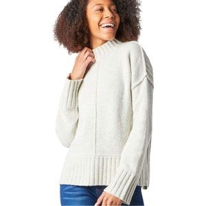 Smartwool Bell Meadow Merino Wool Sweater Light Gray Heather Women's Small